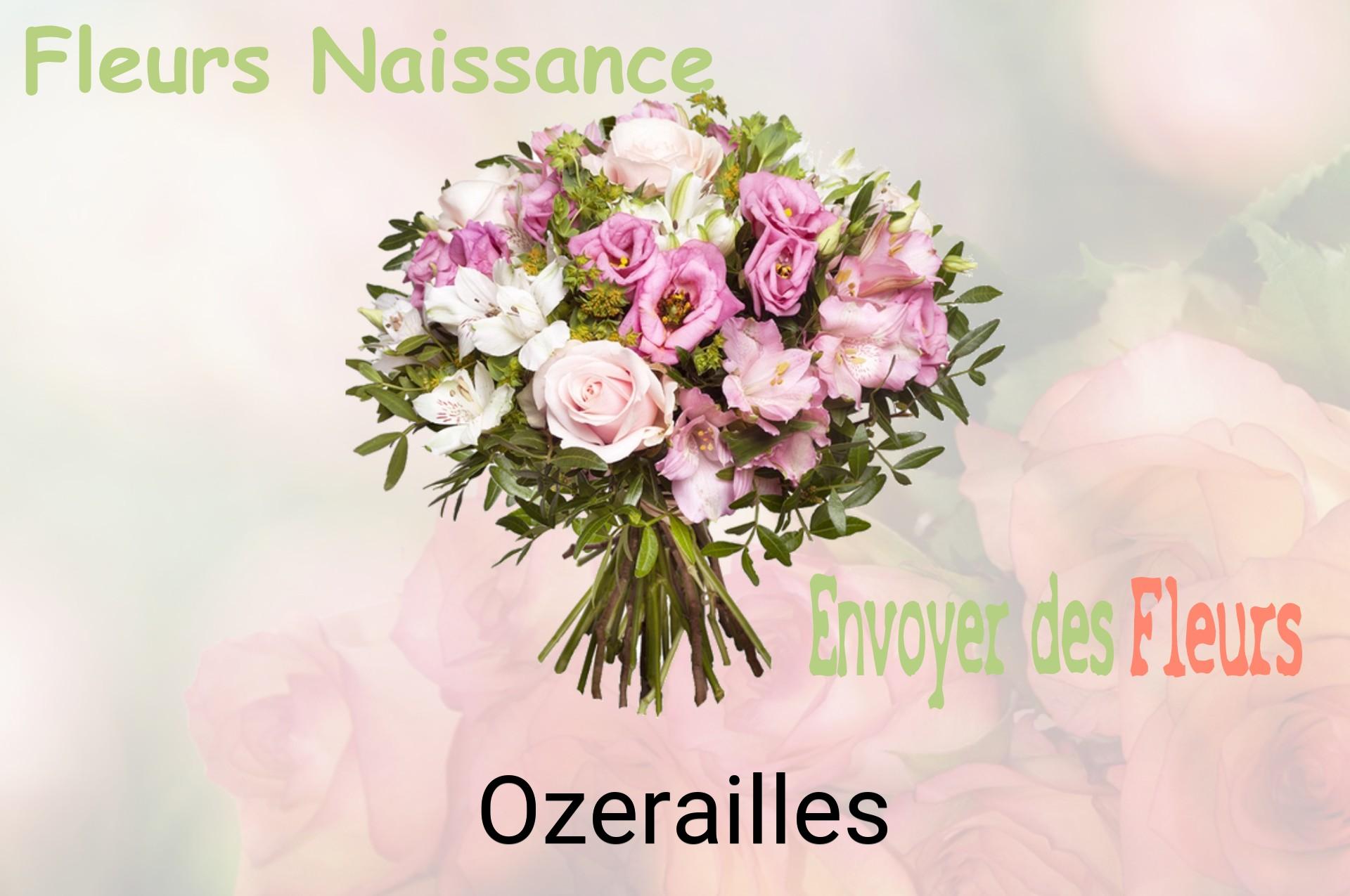 Bouquet de fleurs de naissance livré à Ozerailles